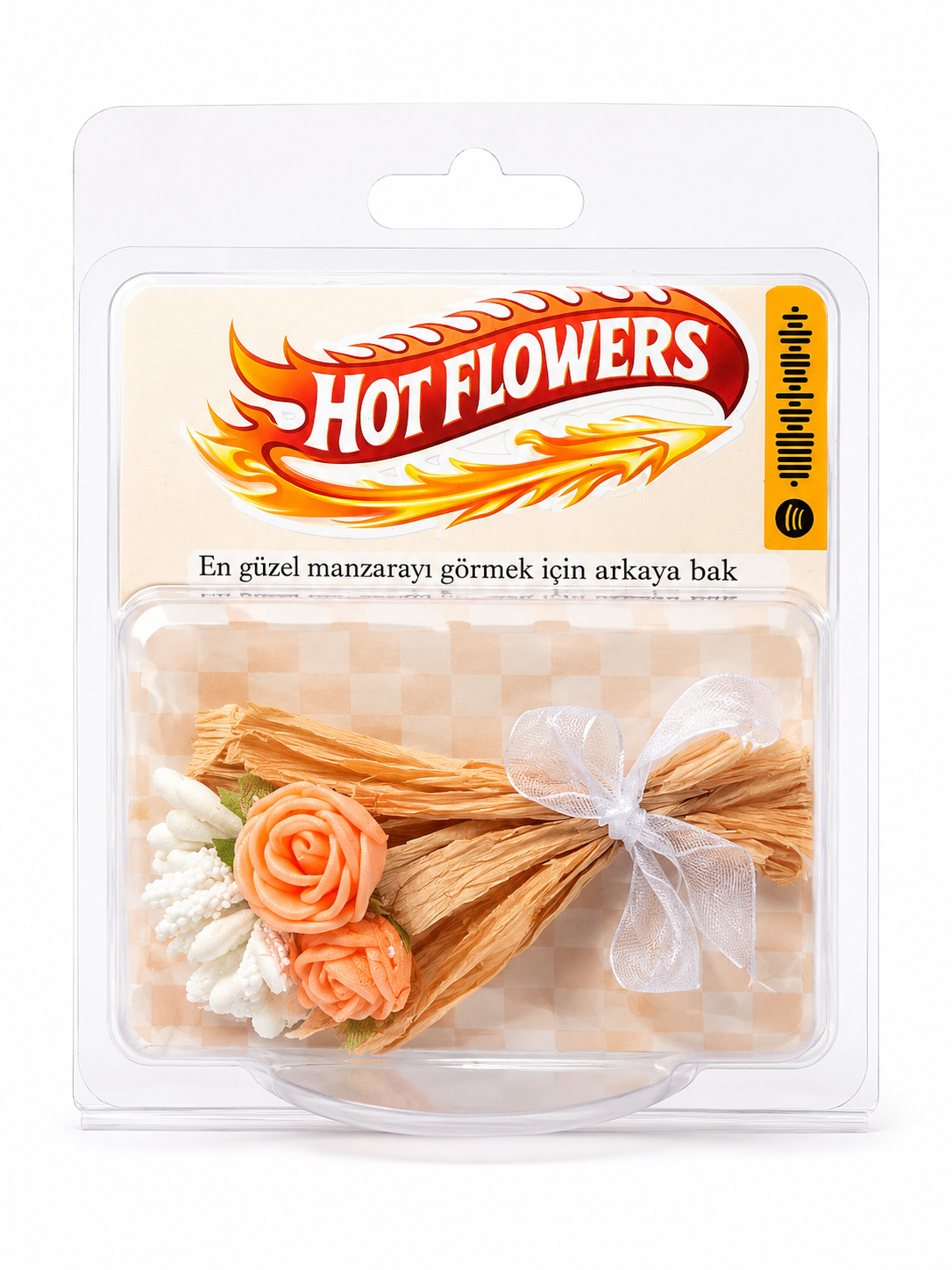 Hot Flowers Şeftali Gül Buketi