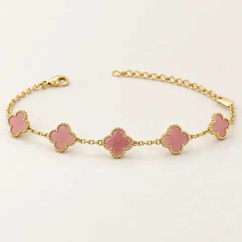 Pembe Yonca Bileklik